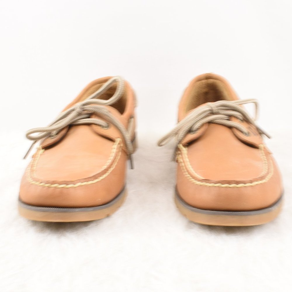 Sperry Leather Boat Deck Slip on Shoes 8 - Picture 3 of 13